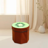 Maxbell Folding Storage Ottoman Funny Stylish Foot Stool for Dorm Entryway Furniture Kiwi