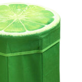 Maxbell Folding Storage Ottoman Funny Stylish Foot Stool for Dorm Entryway Furniture Lemon