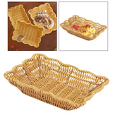 Maxbell Imitation Rattan Basket Multi Use for Office Desktop