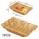 Maxbell Imitation Rattan Basket Multi Use for Office Desktop