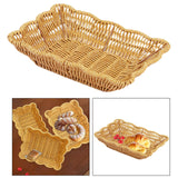 Maxbell Imitation Rattan Basket Multi Use for Office Desktop