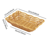 Maxbell Imitation Rattan Basket Multi Use for Office Desktop