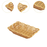 Maxbell Imitation Rattan Basket Multi Use for Office Desktop