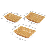 Maxbell Imitation Rattan Basket Multi Use for Office Desktop