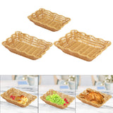 Maxbell Imitation Rattan Basket Multi Use for Office Desktop
