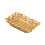 Maxbell Imitation Rattan Basket Multi Use for Office Desktop