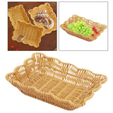 Maxbell Imitation Rattan Basket Multi Use for Office Desktop