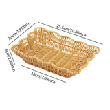 Maxbell Imitation Rattan Basket Multi Use for Office Desktop