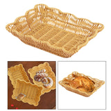 Maxbell Imitation Rattan Basket Multi Use for Office Desktop