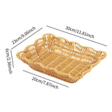Maxbell Imitation Rattan Basket Multi Use for Office Desktop
