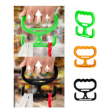 Maxbell Grocery Bag Carrier Handle Sturdy Comfortable Grip for Tanks Carry Bags Home Green