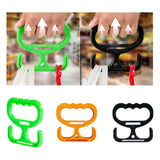 Maxbell Grocery Bag Carrier Handle Sturdy Comfortable Grip for Tanks Carry Bags Home Green