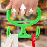 Maxbell Grocery Bag Carrier Handle Sturdy Comfortable Grip for Tanks Carry Bags Home Green