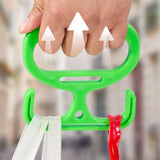 Maxbell Grocery Bag Carrier Handle Sturdy Comfortable Grip for Tanks Carry Bags Home Green