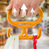 Maxbell Grocery Bag Carrier Handle Sturdy Comfortable Grip for Tanks Carry Bags Home Orange