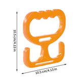 Maxbell Grocery Bag Carrier Handle Sturdy Comfortable Grip for Tanks Carry Bags Home Orange