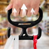 Maxbell Grocery Bag Carrier Handle Sturdy Comfortable Grip for Tanks Carry Bags Home Black