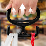 Maxbell Grocery Bag Carrier Handle Sturdy Comfortable Grip for Tanks Carry Bags Home Black