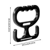 Maxbell Grocery Bag Carrier Handle Sturdy Comfortable Grip for Tanks Carry Bags Home Black