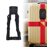 Maxbell Outdoor Luggage Strap Portable Elastic Strap for Train Hiking Outdoor Sports Black