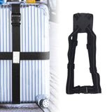 Maxbell Outdoor Luggage Strap Portable Elastic Strap for Train Hiking Outdoor Sports Black