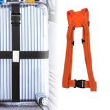 Maxbell Outdoor Luggage Strap Portable Elastic Strap for Train Hiking Outdoor Sports Orange