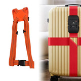 Maxbell Outdoor Luggage Strap Portable Elastic Strap for Train Hiking Outdoor Sports Orange