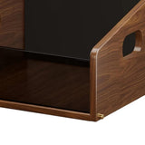 Maxbell Record Storage Box Rustic Desktop Open Box for Countertop Dorm Room Sundries Large