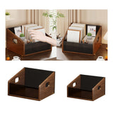 Maxbell Record Storage Box Rustic Desktop Open Box for Countertop Dorm Room Sundries Large
