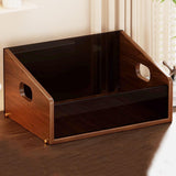 Maxbell Record Storage Box Rustic Desktop Open Box for Countertop Dorm Room Sundries Large