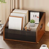 Maxbell Record Storage Box Rustic Desktop Open Box for Countertop Dorm Room Sundries Large