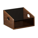 Maxbell Record Storage Box Rustic Desktop Open Box for Countertop Dorm Room Sundries Large