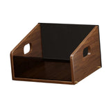Maxbell Record Storage Box Rustic Desktop Open Box for Countertop Dorm Room Sundries Large