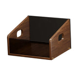 Maxbell Record Storage Box Rustic Desktop Open Box for Countertop Dorm Room Sundries Large