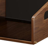 Maxbell Record Storage Box Rustic Desktop Open Box for Countertop Dorm Room Sundries Small
