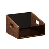 Maxbell Record Storage Box Rustic Desktop Open Box for Countertop Dorm Room Sundries Small