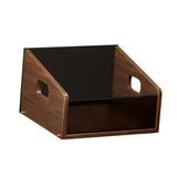 Maxbell Record Storage Box Rustic Desktop Open Box for Countertop Dorm Room Sundries Small