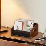 Maxbell Record Storage Box Rustic Desktop Open Box for Countertop Dorm Room Sundries Small