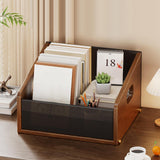 Maxbell Record Storage Box Rustic Desktop Open Box for Countertop Dorm Room Sundries Small