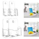 Maxbell Acrylic Brochure Holder Clear Display Stand for Literature Pamphlet Document 10.5cmx8.5cmx20cm