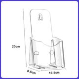 Maxbell Acrylic Brochure Holder Clear Display Stand for Literature Pamphlet Document 10.5cmx8.5cmx20cm