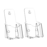 Maxbell Acrylic Brochure Holder Clear Display Stand for Literature Pamphlet Document 10.5cmx8.5cmx20cm