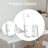 Maxbell Acrylic Brochure Holder Clear Display Stand for Literature Pamphlet Document 10.5cmx8.5cmx20cm