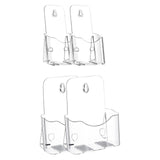Maxbell Acrylic Brochure Holder Clear Display Stand for Literature Pamphlet Document 10.5cmx8.5cmx20cm