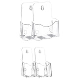Maxbell Acrylic Brochure Holder Clear Display Stand for Literature Pamphlet Document 10.5cmx8.5cmx20cm