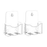 Maxbell Acrylic Brochure Holder Clear Display Stand for Literature Pamphlet Document 17cmx8.5cmx20.5cm