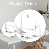 Maxbell Acrylic Brochure Holder Clear Display Stand for Literature Pamphlet Document 17cmx8.5cmx20.5cm