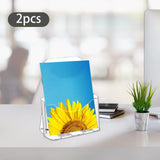 Maxbell Acrylic Brochure Holder Clear Display Stand for Literature Pamphlet Document 17cmx8.5cmx20.5cm