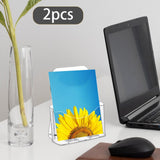Maxbell Acrylic Brochure Holder Clear Display Stand for Literature Pamphlet Document 17cmx8.5cmx20.5cm