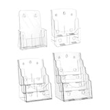 Maxbell Clear Display Stand Organizer Sign Reception Meeting Acrylic Brochure Holder 23.2cmx9.5cmx27.5cm